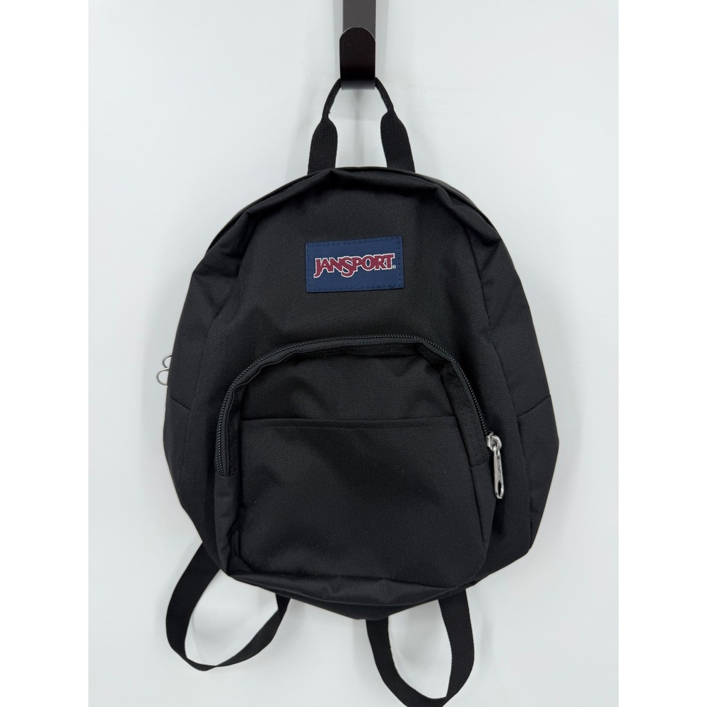 JanSport Half Pint Backpack Women One Size Black Mini Utility Bag JS00TDH6